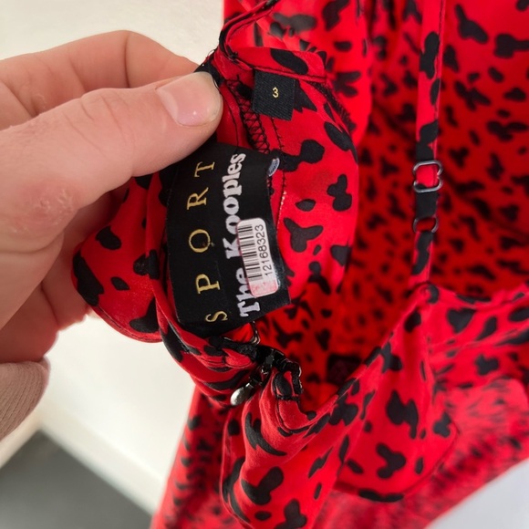 THE KOOPLES
Leopard Print Flutter Silk Slip Dress, size 3 - Picture 4 of 6